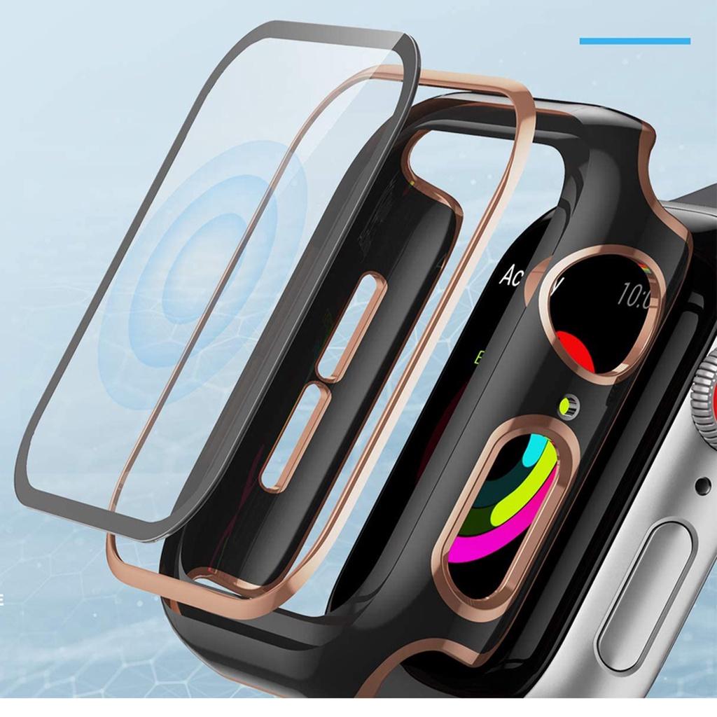 Ốp Kính Cường Lực Apple Watch Series 7/6/5/SE/4/3/2/1 Đủ Size 38mm 40mm 41mm 42mm 44mm 45mm