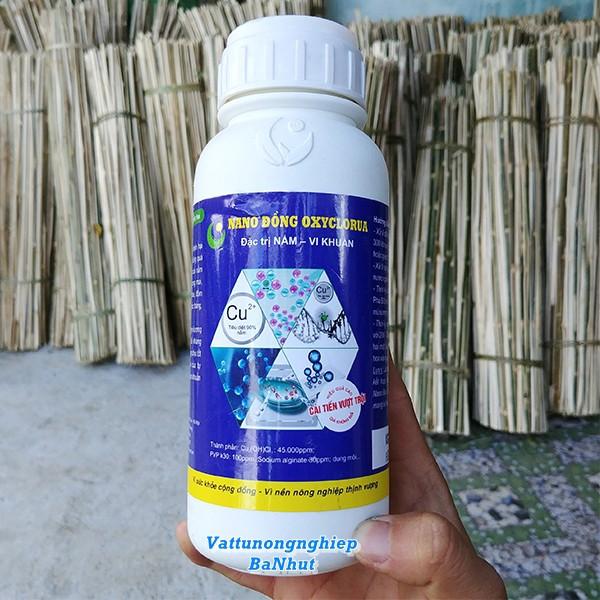 NANO ĐỒNG OXYCLORUA 500ML - Đặc Trừ Nấm Bệnh, Vi Khuẩn Cây Trồng, Dừng Bệnh Nhanh Chóng