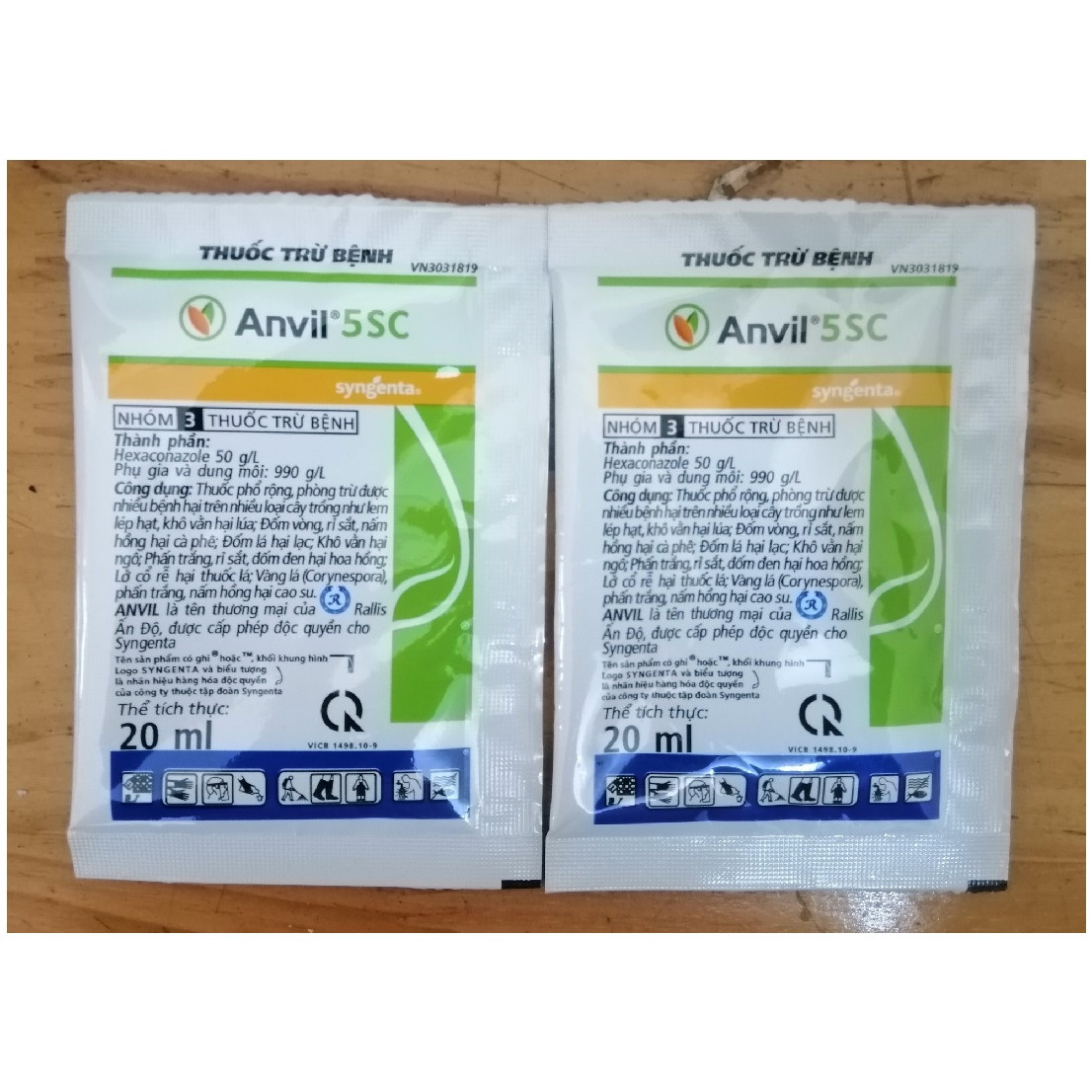 ComBo 2 Gói x 20ml, Sản Phần Trừ Bệnh ANVIL 5SC, Phòng Trừ Được Nhiều Bệnh Hại, Trên Nhiều Loại Cây