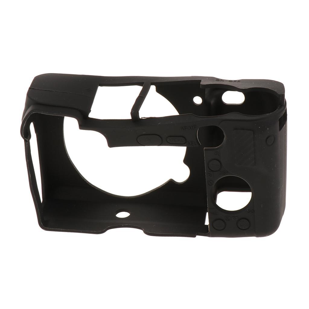 Silicone Camera Case Full Body Protective Cover for Sony A6300 Black