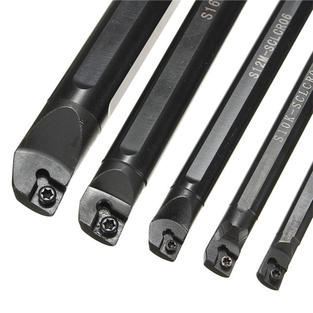 5pcs Turning Tool Holder Holder Boring Bar + Carbide Inserts + Wrench CNC Lathe Turning Tool