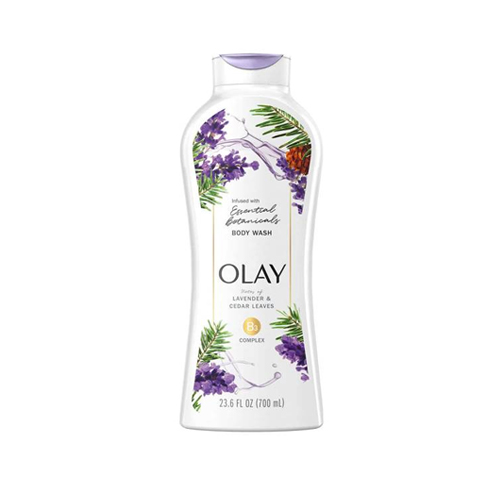 Sữa Tắm Olay Essential Botanicals Body Wash B3 Complex Lavender &amp; Cedar Leaves 700ml