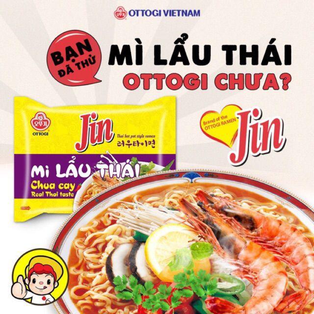 Combo 6 gói Mì Jin lẩu Thái Ottogi 115g