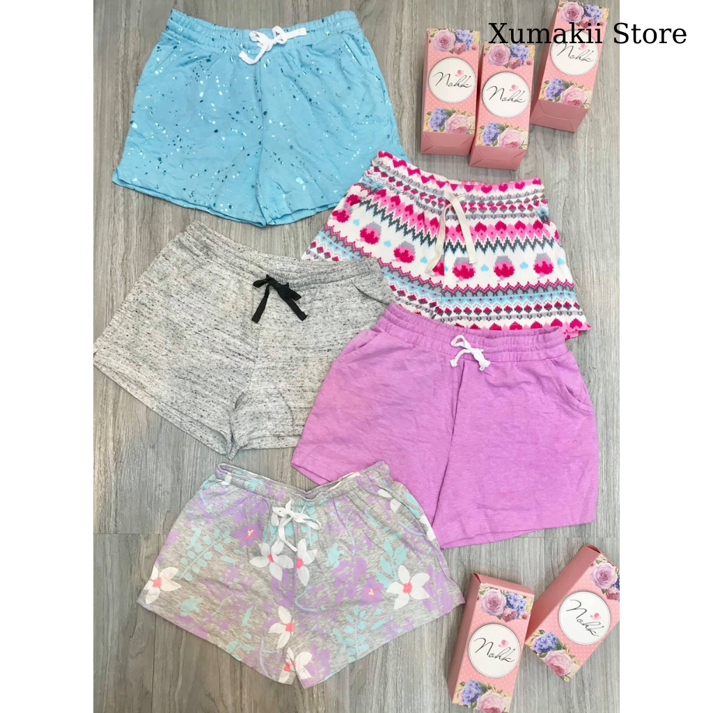 Quần đùi nữ chất cotton da cá dày dặn nhiều hoạ tiết Xumakii Store QD01A