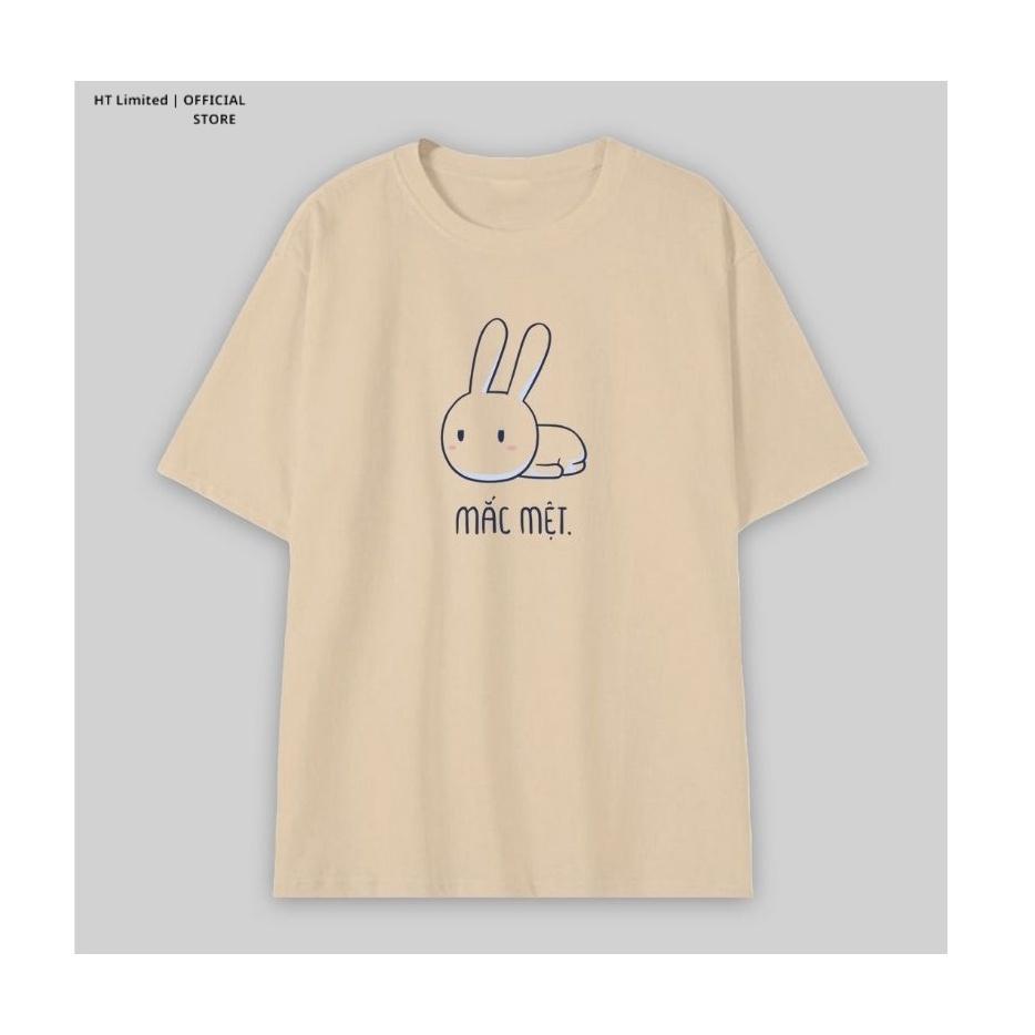 Áo thun thiết kế Unisex thỏ bảy màu hài hước, Cotton Cao Cấp 100%