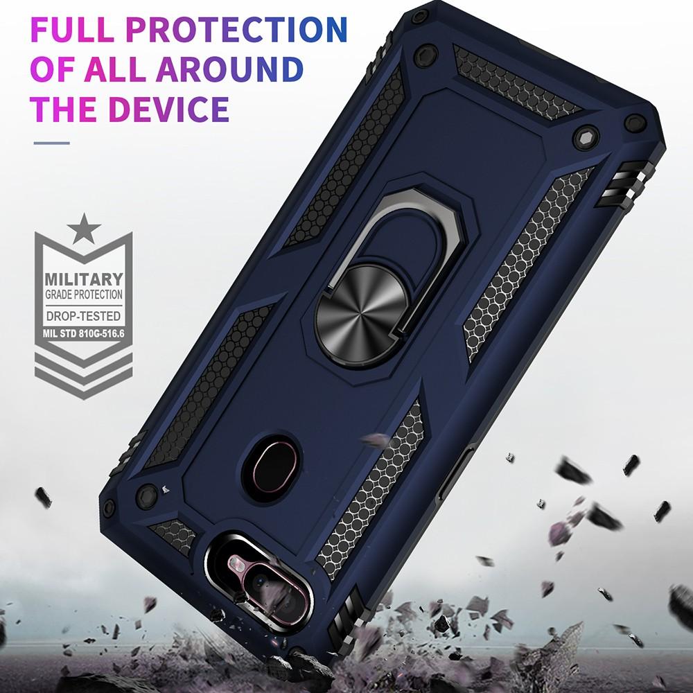Ốp lưng cho Oppo A12 chống sốc 2 lớp kèm nhẫn iring làm giá đỡ