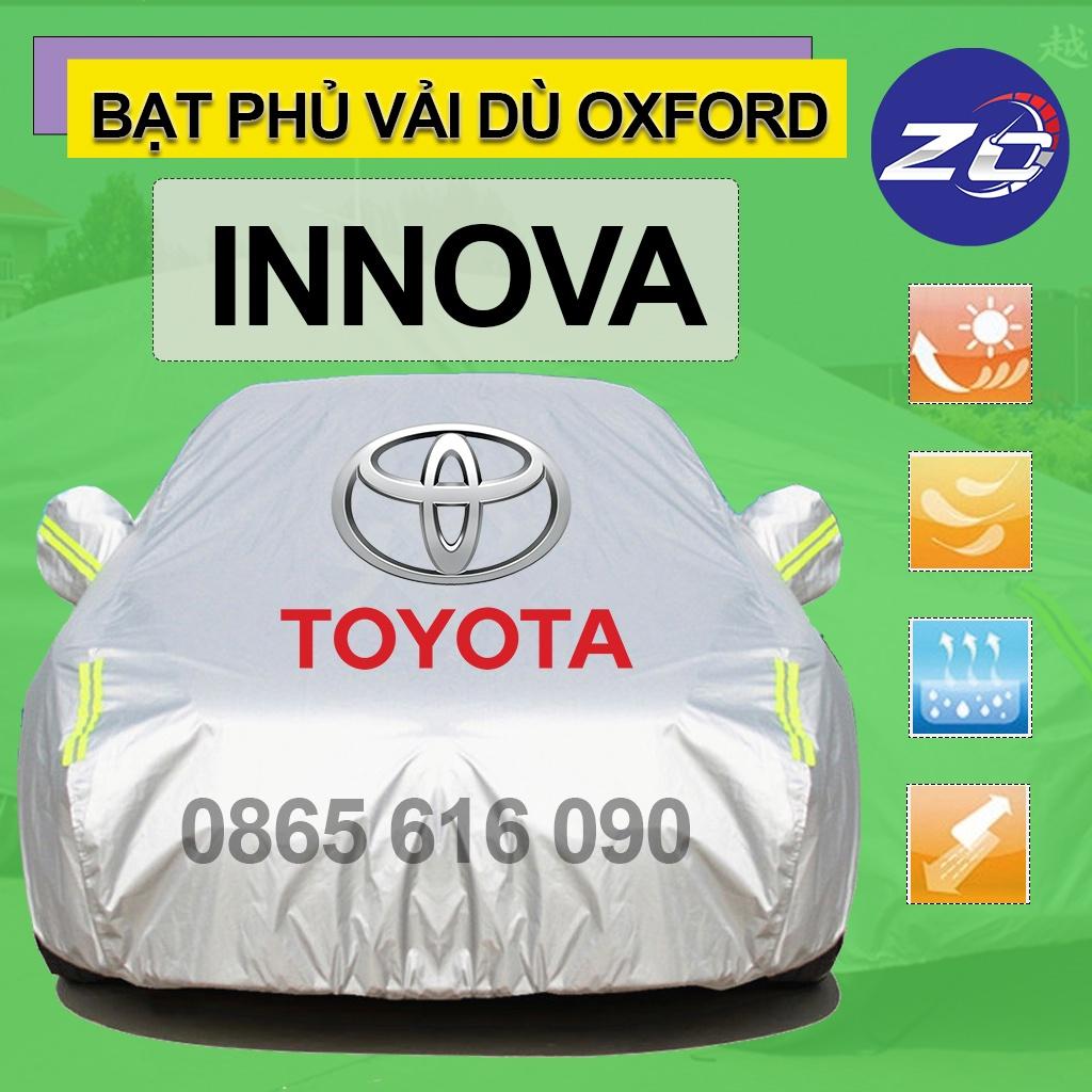 Bạt trùm xe ô tô 7 chỗ TOYOTA INNOVA vải dù oxford cao cấp áo trùm che phủ xe hơi, bạc phủ xe ô tô chống nóng,mưa,