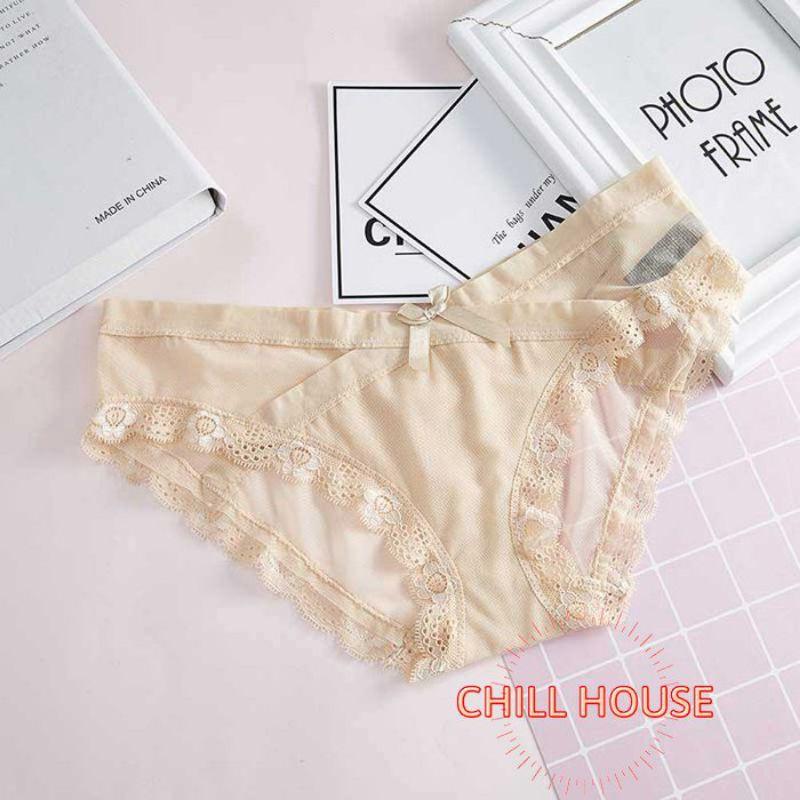 COMBO 5 quần lót ren cạp chéo đính nơ siêu xinh - CHILLHOUSE