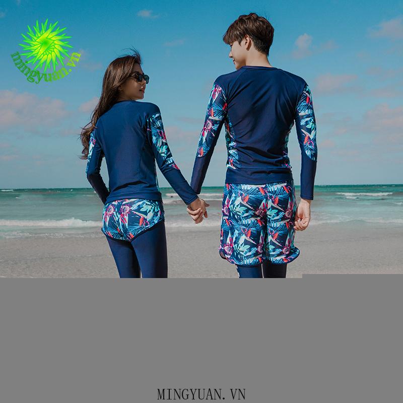 Bộ Đồ Bơi Hai Mảnh Dài Tay Chống Nắng Thời Trang Cho Nữ