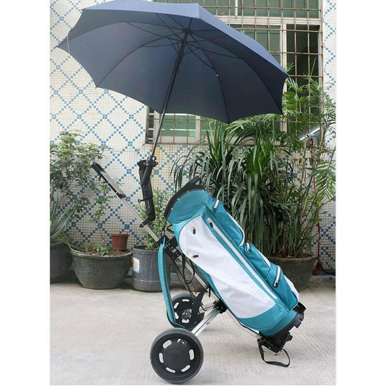 Adjustable Golf Umbrella Holder Stand Clamp for Stroller Push Cart
