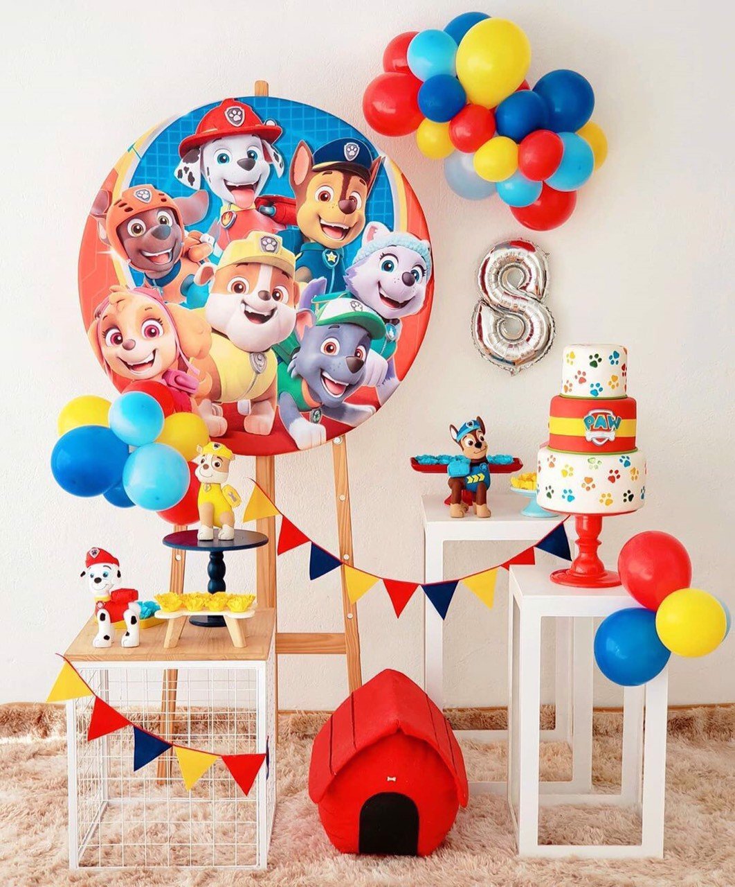 Bộ bong bóng sinh nhật chó cứu hộ Paw Patrol set CCH06