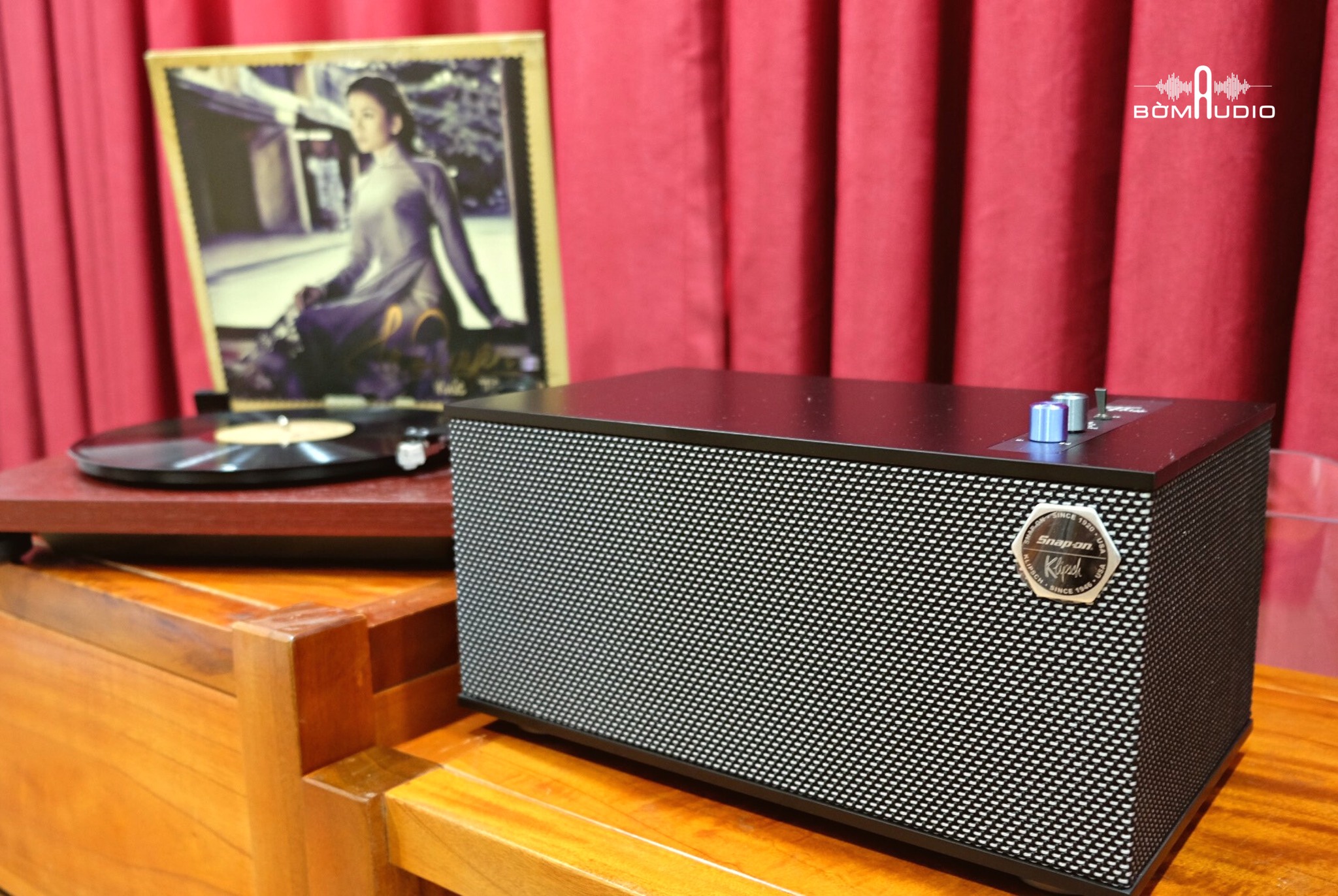 KLIPSCH THE THREE II _ SNAP-ON | Loa Bluetooth 4.2 - Thiết Kế Cổ Điển - Công Suất 120W - Tích Hợp DAC 24-bit/192kHz - Mạch Pre-Phono - Kết Nối USB Type B, Phono / Line, AUX (3.5mm), RCA | Hàng Chính Hãng _ Mới 100%