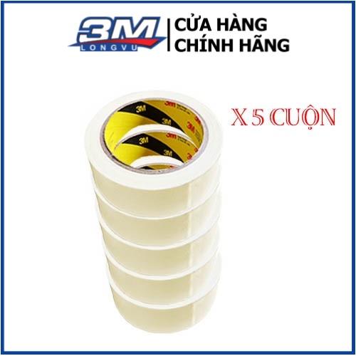 Băng keo giấy 3M 320 (combo 5 cuộn) - 3M Long Vu