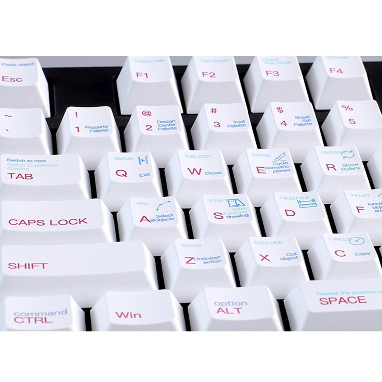 Keycaps, 136 Keys, Easy Install ,Comfortable for CHERRY MX Switch Mechanical Keyboard Keyboard Ccessories