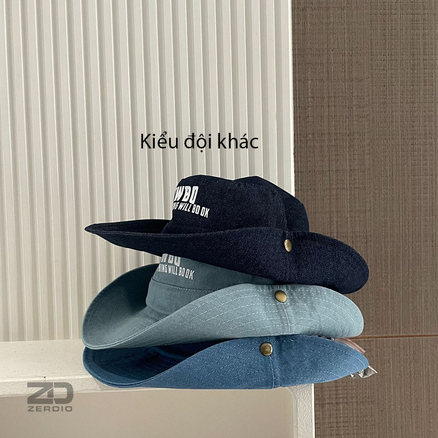 Mũ Tai Bèo Cho Bé, Nón Bucket Trẻ Em Denim 2 Kiểu Đội MTBTE05