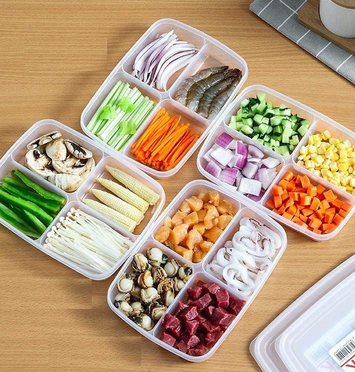 HỘP ĐỰNG THỰC PHẨM 4 NGĂN TIỆN LỢI