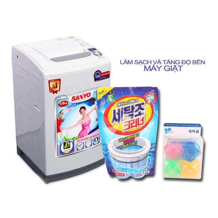 Bột tẩy rửa vệ sinh lồng giặt siêu mạnh hiệu quả cực nhanh khử mùi máy giặt