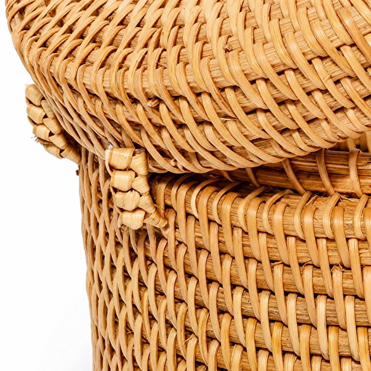 Hộp Khăn Giấy Mây Tre Hình Tròn ANKAN – Decor Sang Trọng Nhà Tắm, Phòng Khách, Quán Cafe