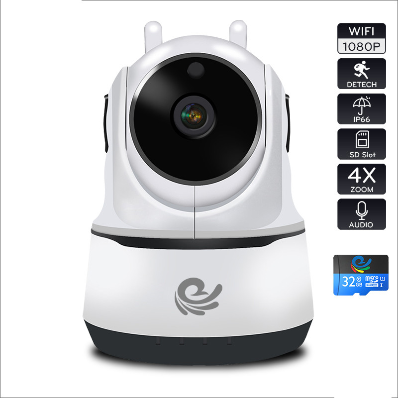 [ TẶNG THẺ NHỚ 32GB ] Camera IP HD/FULL HD Trong Nhà 2.0Mpx 1080P - Phát Hiện Chuyển Động - Kết Nối WIFI - Xem Mọi Lúc, Mọi Nơi - Dùng APP CARECAM PRO - Nhập Khẩu