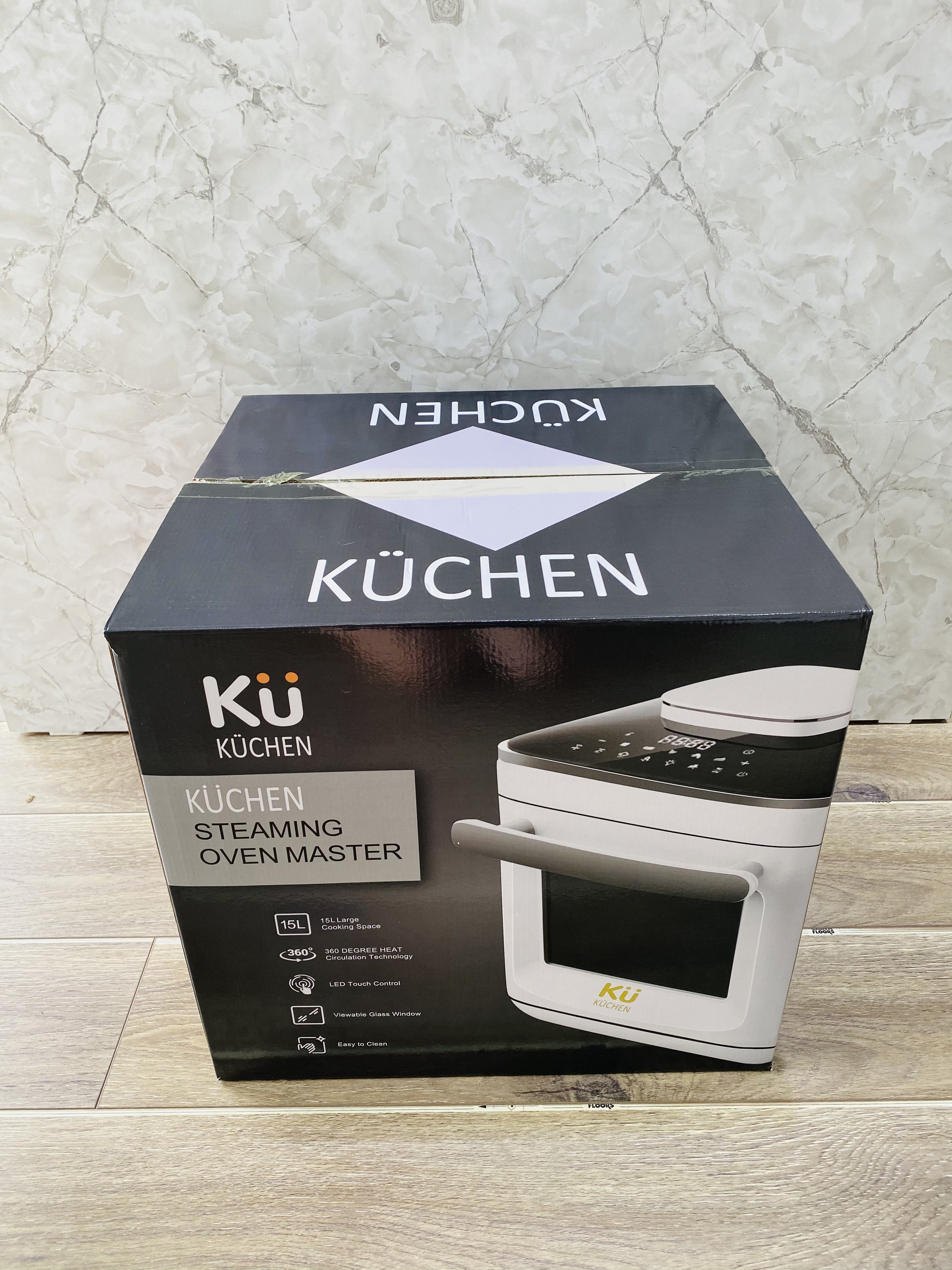 Nồi Chiên Không Dầu Kết Hợp Nồi Hấp - KUCHEN ĐỨC -  KU PCL2228 - 15 Lít - Hàng chính hãng.