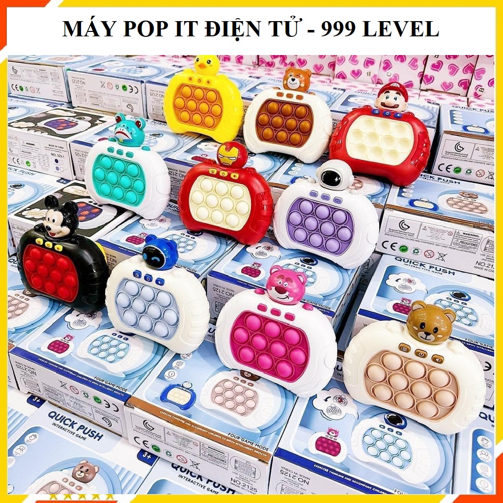 Máy Chơi Game Cầm Tay, Máy Chơi Điện Tử Pop It 999 Level - Phiên Bản Mới Nhất - Mẫu Ngẫu Nhiên - Hàng Nhập Khẩu