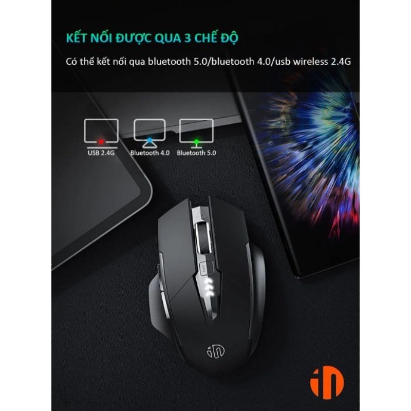 Chuột gaming không dây sạc pin TEKKIN INPHIC PM6 cho game thủ - hàng nhập khẩu