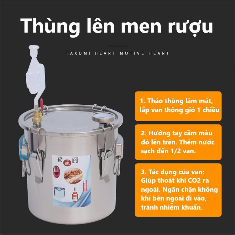 Nồi chưng cất tinh dầu Inox 55L (tặng kèm máy bơm mini) Nồi nấu rươu đa năng, nồi hấp xôi 41cm, nồi luộc gà hầm canh