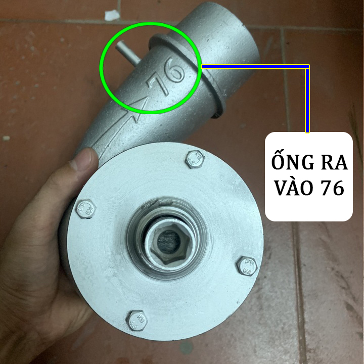 Bơm Nước Gắn Xe máy Đầu Ra 76