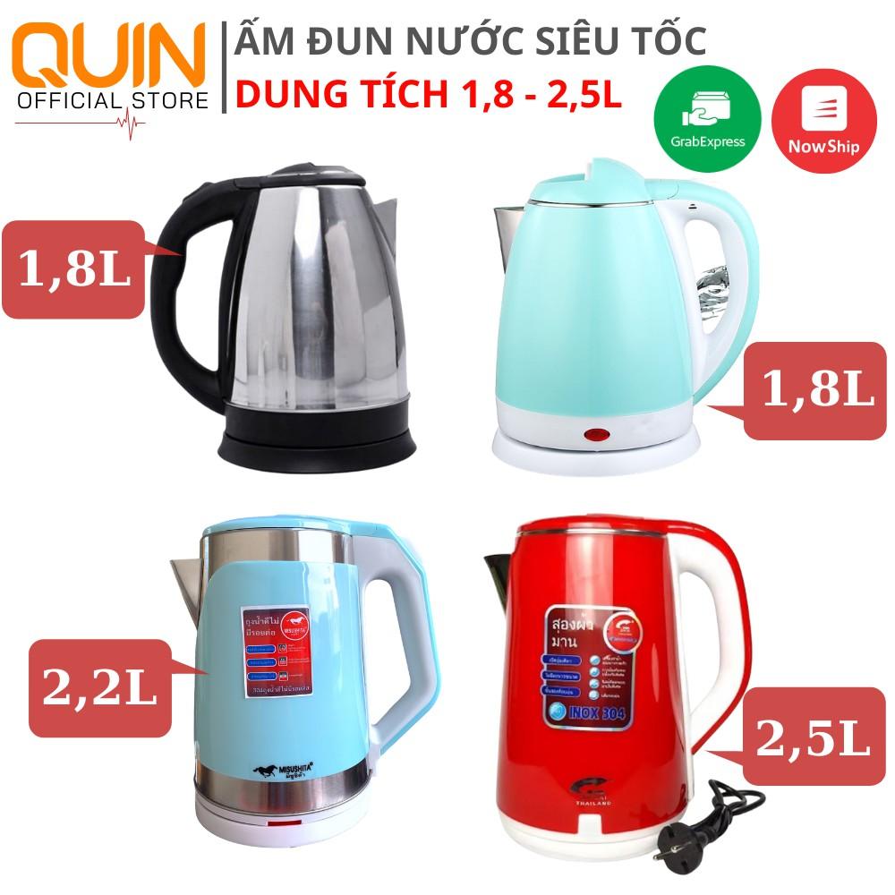 ️ CHỌN MẪU ️ Ấm Đun Nước Siêu Tốc, Ấm Điện Siêu Tốc RUỘT INOX, Dung Tích Lớn 1,8-2,5L