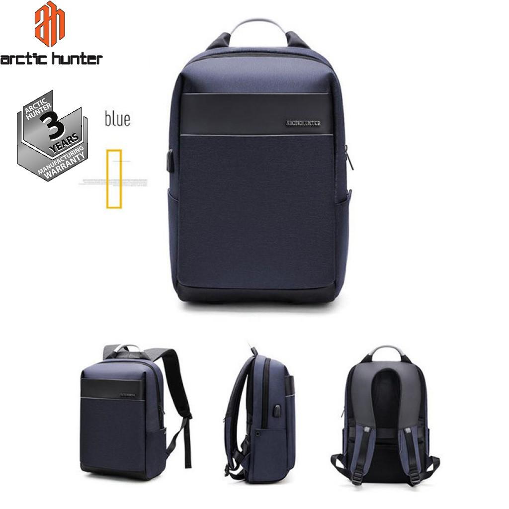 Balo du lịch Arctic Hunter B00218 chất liệu Oxford chống nước, có cổng USB, đựng laptop 15.6