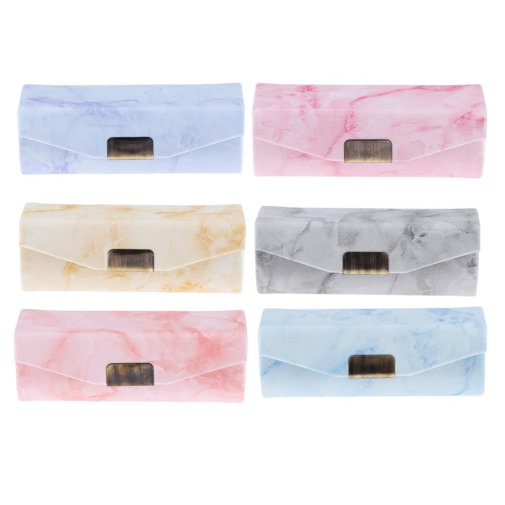 Stone Pattern Leather Lip Gloss Makeup Lipstick Holder Case With Mirror