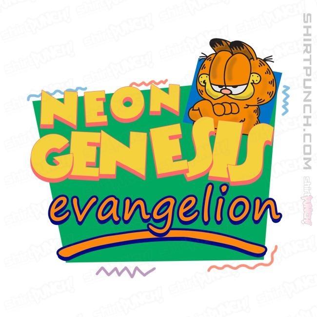 Áo sweater neon genesis mèo garfield hình in phong cách âu mỹ wright unisex