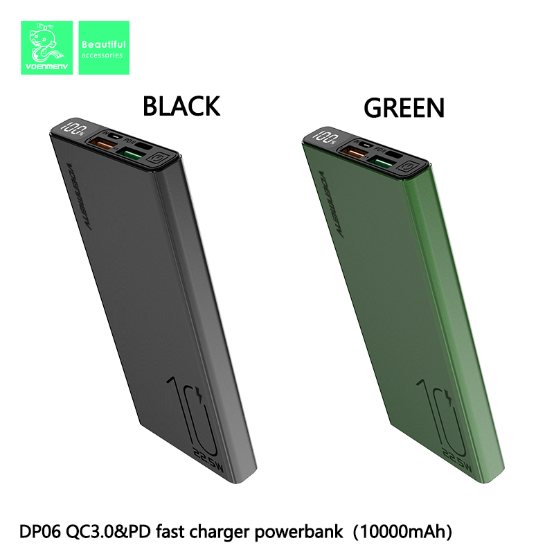 Sạc Dự Phòng Denmen DP06 (có LCD) 10000 mAh - Hàng chính hãng