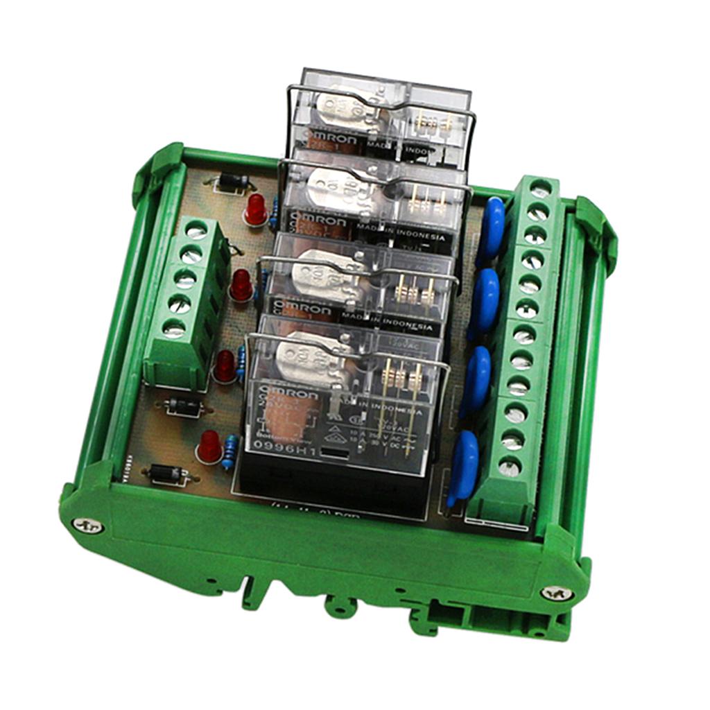 24V DC 4-Channel Relay Shield Module Expansion Board for Raspberry