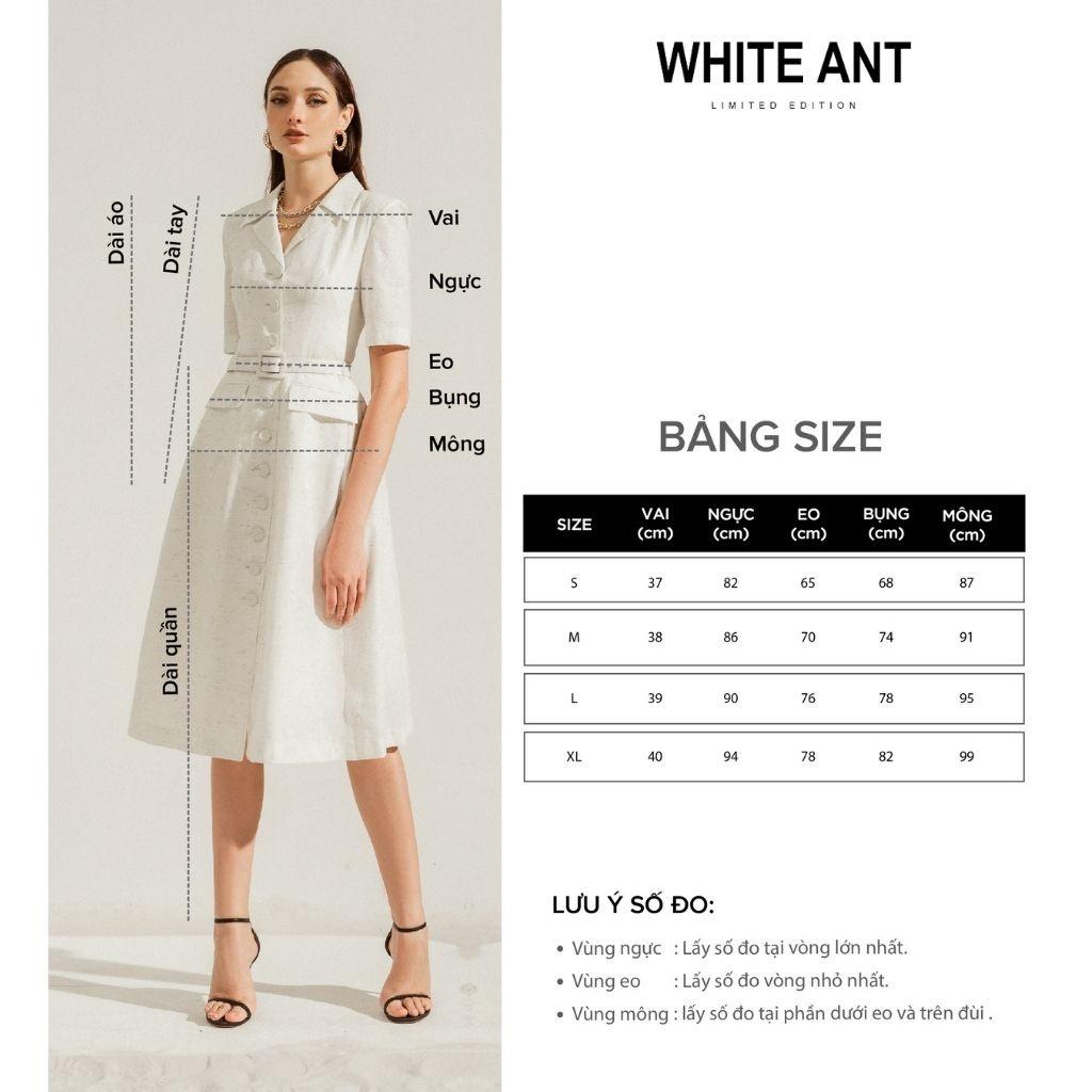 Áo Khoác Blazer Nữ WHITE ANT ALUA PEAKED COLLAR BLAZER Thiết Kế Tay Ngắn Cá Tính, Chất Liệu Cao Cấp 180501009