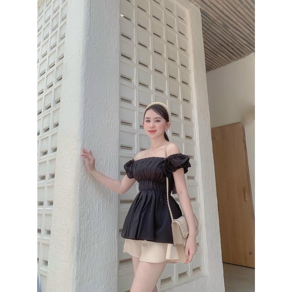 112 - SET ÁO ĐEN QUẦN SHORT NUDE
