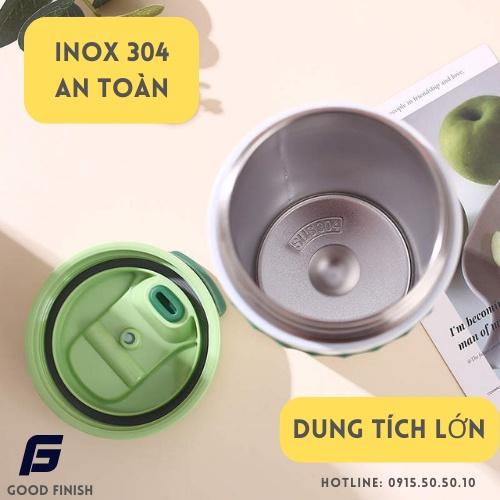 Bình/Cốc giữ nhiệt cao cấp Yes_Water GF, inox 304, chống tràn, ly uống cafe, đựng nước, lạnh, nóng 6 - 8 tiếng