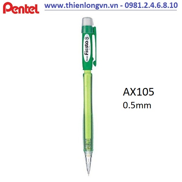 Bút chì kim 0.5mm Pentel Fiesta AX105 màu xanh lá