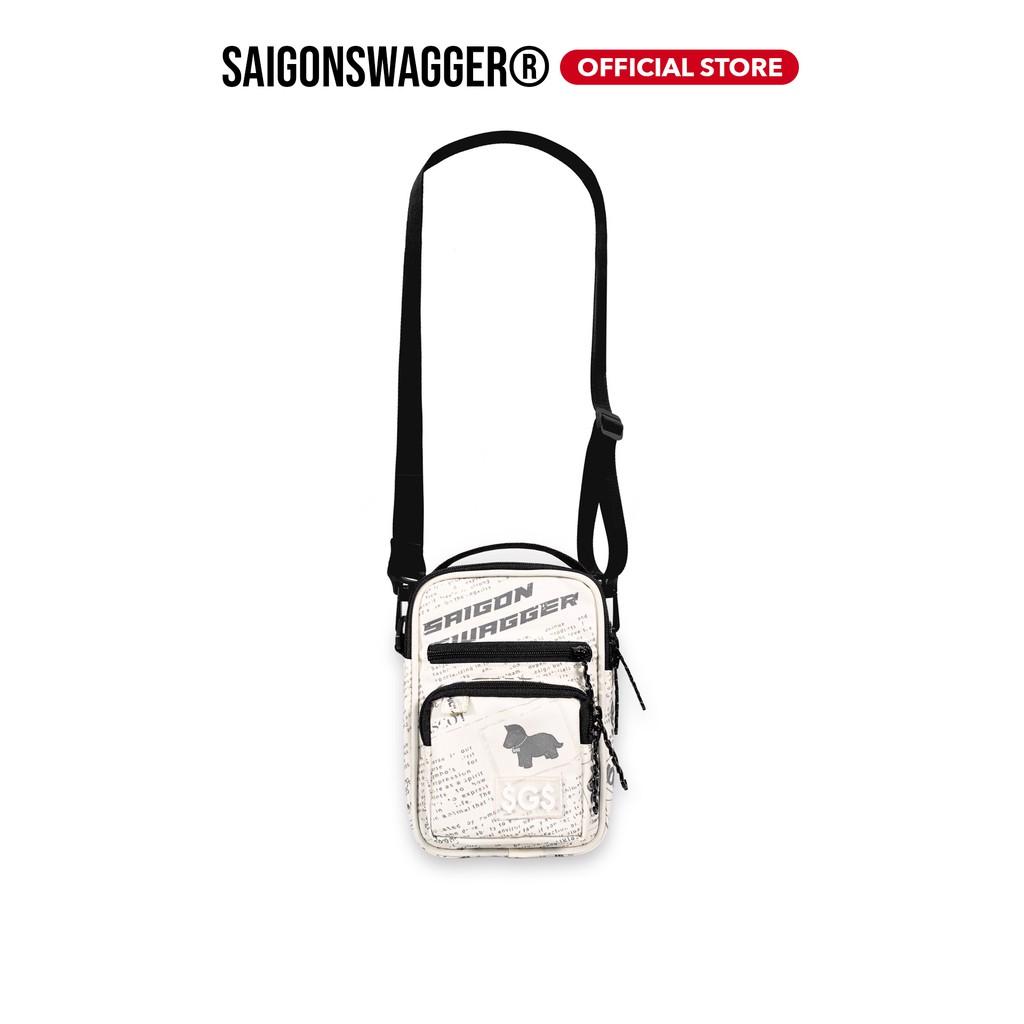 Túi Đeo Chéo Nam, Nữ Dọc In Họa Tiết Báo SAIGON SWAGGER SGS Journal Cross Bag