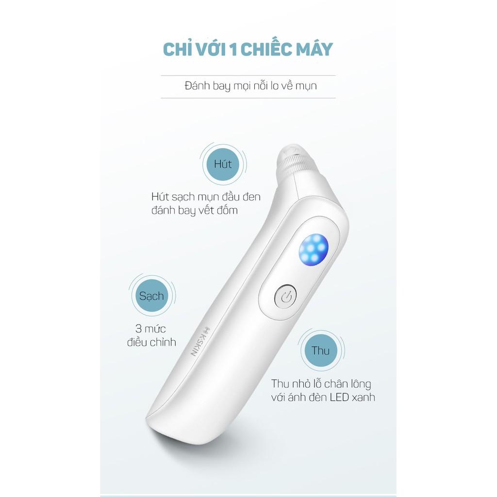 Máy hút mụn đầu đen siêu mạnh KSKIN KD802 4 đầu hút, thu nhỏ lỗ chân lông và làm mịn da