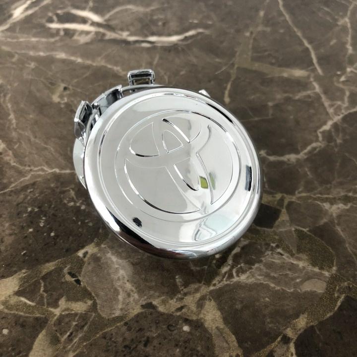 Logo chụp mâm bánh xe ô tô Toyota, đường kính ngoài 57mm