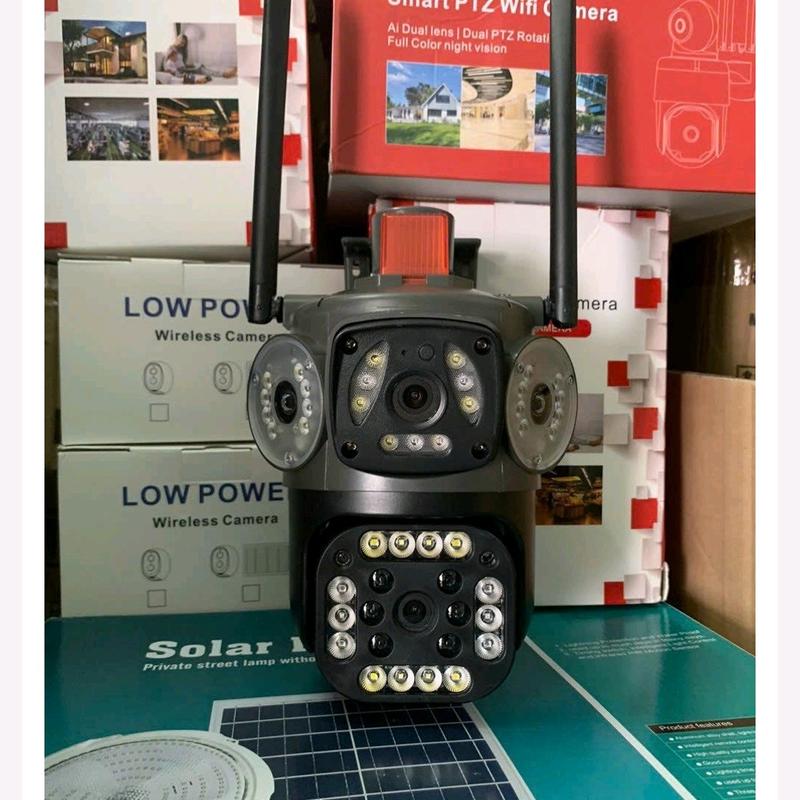 (Lỗi 1 đổi 1) Camera YOOSEE ngoài trời 4 mắt 3 màn hình 12MPX tích hợp 39 LED zoom 12x - Hàng chính hãng