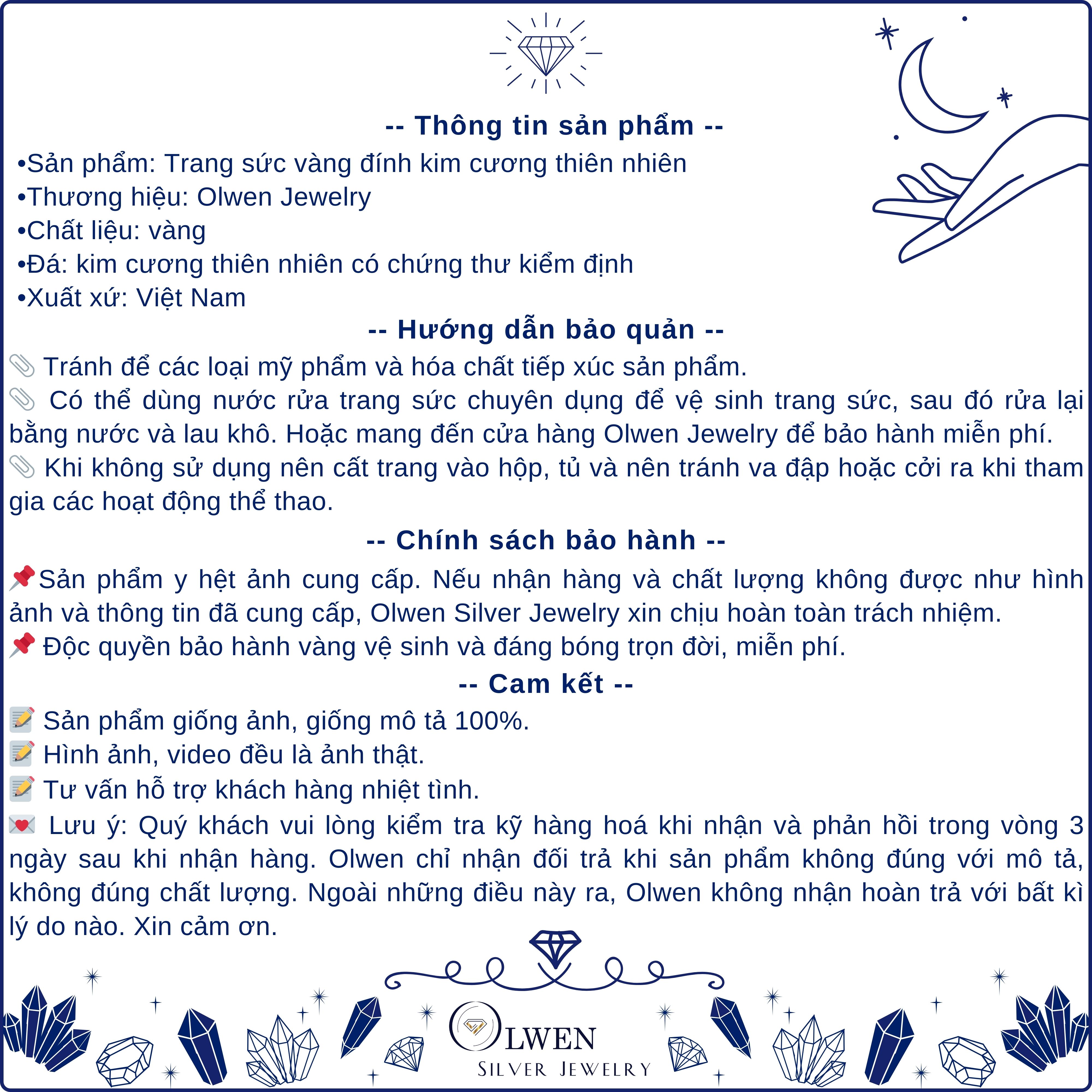 Nhẫn vàng 18K ngọc trai Olwen HA-R000090