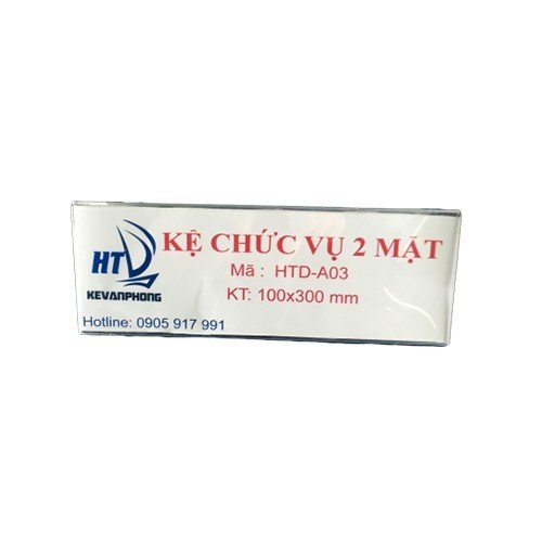 Kệ chức vụ 2 mặt cỡ lớn 10x30cm