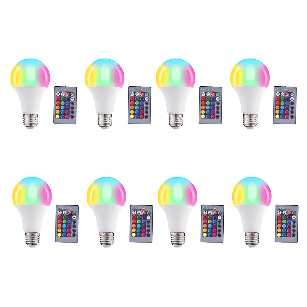 LED Color Changing Light Bulb with Remote Control Home Decoration 3W RGB