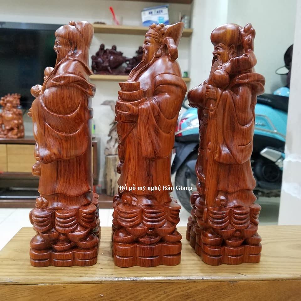 Bộ tượng tam đa gỗ hương