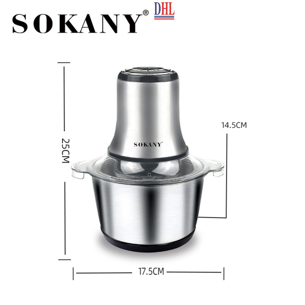 Máy xay thịt đa năng SOKANY LB7005A 3L Hàng chính hãng