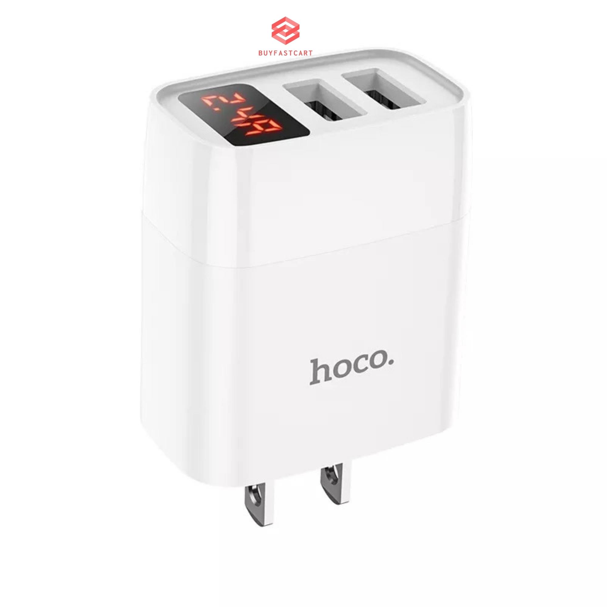 Bộ Củ Cáp Sạc Nhanh hoco 2.4A Có Báo Đèn Led Dành Cho Các Dòng Smartphone -Hàng Chính Hãng