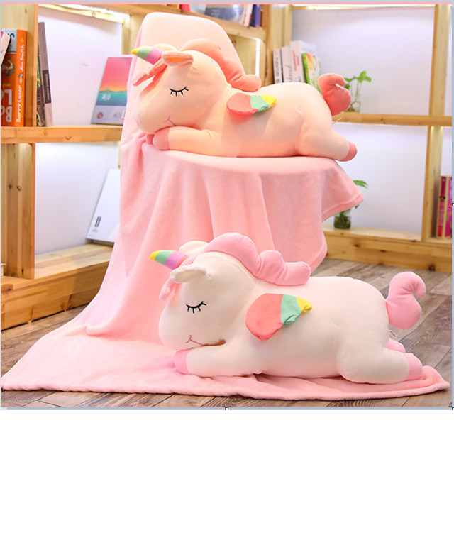 Gối mền kỳ lân 3 trong 1 nỉ nhung cực mịn