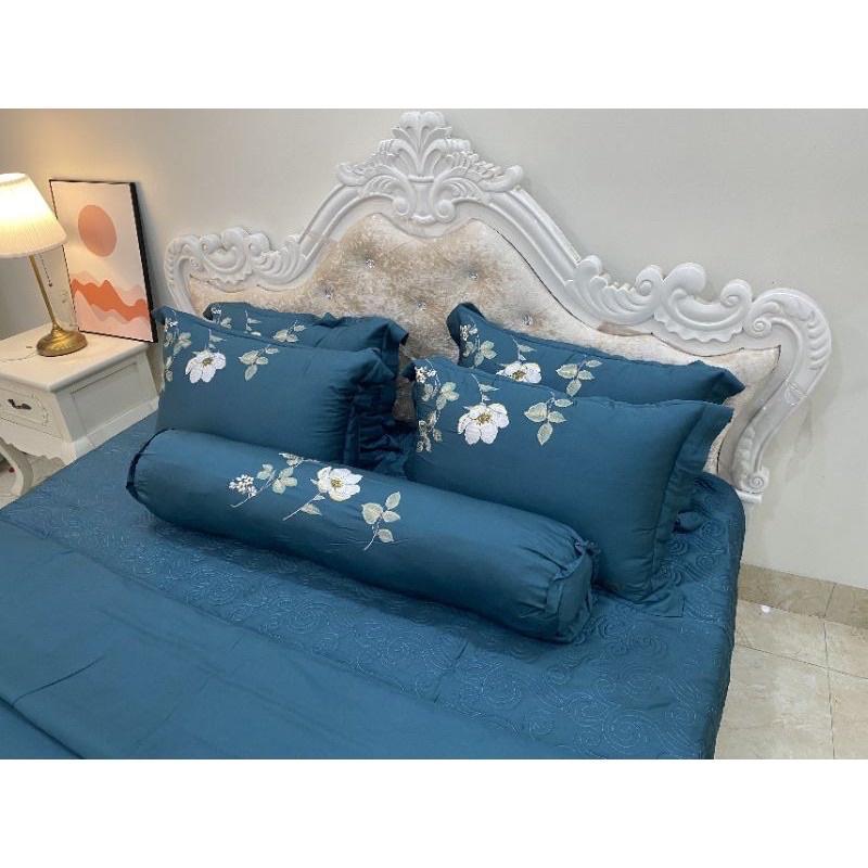 Set Chăn Ga Gối Lụa Tơ Tăm Hàng Cao Cấp “Trần Bông”